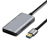 [Hub de datos USB 3.0 con cable largo]: soporta velocidad de transferencia de datos de hasta 5 Gbps, 10 veces más rápido que USB 2.0 y compatible con USB 2.0 / 1.1. Cable USB 3.0 integrado de 75 cm, te permite conectar hasta 2 dispositivos USB simultáneamente como discos duros externos, memorias USB, ratón, teclado, auriculares USB, unidades flash USB, ventilador USB, etc. a tu PC, portátil o tableta en el lugar deseado.