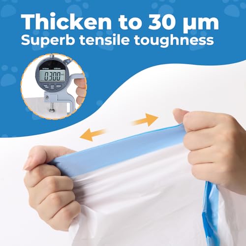 Fsitego Compatible Trash Bags for Self Cleaning Litter Box – Leak-Proof Durable Waste Bags for Multiple Cats – Large Capacity, Odor Control, Recyclable
