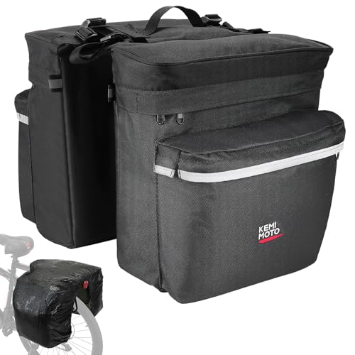 KEMIMOTO Fahrrad Gepäckträgertasche, 34L Große Kapazität,...