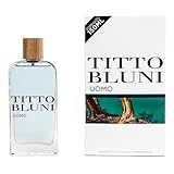 TITTO BLUNI - Uomo 150 ml, Colonia Hombre, Perfume Formato Spray, Eau de Toilette Natural y Masculina, Aroma Frutal Amaderado, Fragancia Fresca, Elegante y de Larga Duración