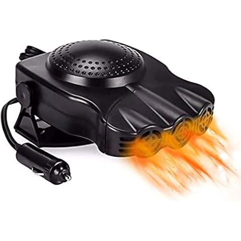 xiaocai Car Heater, Car Heater Defroster, 2 in 1 Mode Fast Heating/Cooling, Portable Car Windshield Defogging Defroster, With a 12V Cigarette Lighter Port (Black) Cover