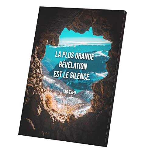 Tableau décoratif contre les murs vides citation philo 60x85cm