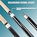 Kuntu Yimu 58 inch Canadian Maple Pool Cue Stick 19/20/21 Ounces Available, 13mm Fiber Leather Tip Billiard Cue, Irish Linen Wrap Cues for Beginner, Commercial and Home Entertainment (03)