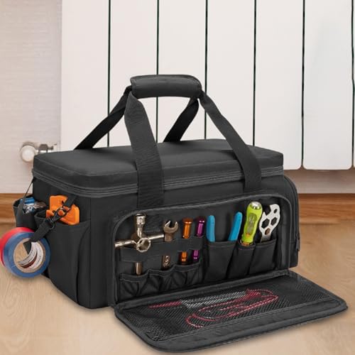 Sac à outils renforcé et portable pour chantiers et ateliers - 4