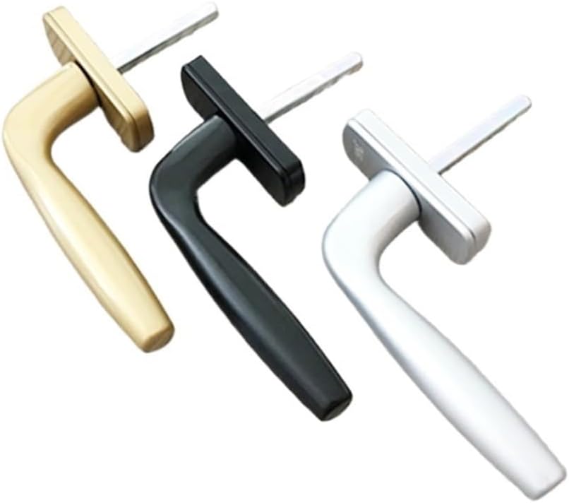 Window Handle Replacement Kit，Window Handles 1 Pcs Square Shaft Handle Aluminum Casement Window 7 * 7mm Square Handle Home Improvement Lock Box Supporting Transmission Handle Lock(Gold)