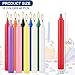 YOROXRG 40 Pack Spell Chime Candles-4 Inch Multi-Colored Taper Candles Sticks-for Home Decor Kitchen Decor Wedding Decoration-10 Colours