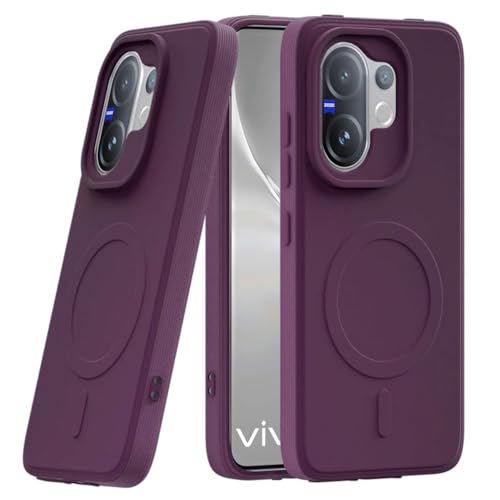 Image of Back Cover | MagFit Ring Design (Non-Magnetic) | Shockproof Case | Anti-Slip Grip | Raised Camera Edges | Slim Protective Case for Vivo V60 5G / V60e 5G / T4 Pro 5G (Purple)