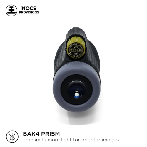 Image of Nocs Provisions Zoom Tube 8x32 Monocular, Bird Watching & Backpacking | 8X Magnification Telescope, Bak4 Prism, Wide Field of View for Wildlife Viewing