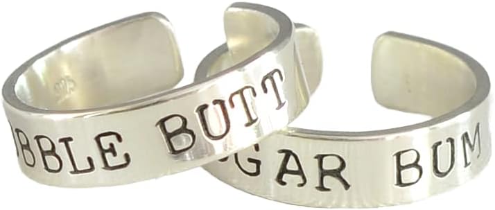 Sterling Silver Toe Ring Set for him or her