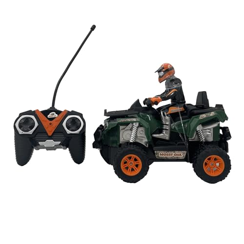 Mossy Oak: Remote Control Vehicle - Off Road ATV & Rider - 1:16 Scale, Camo RC Toy w/Figure, Wireless, Full Function Controller, 27 MHz, Kids Ages 6+