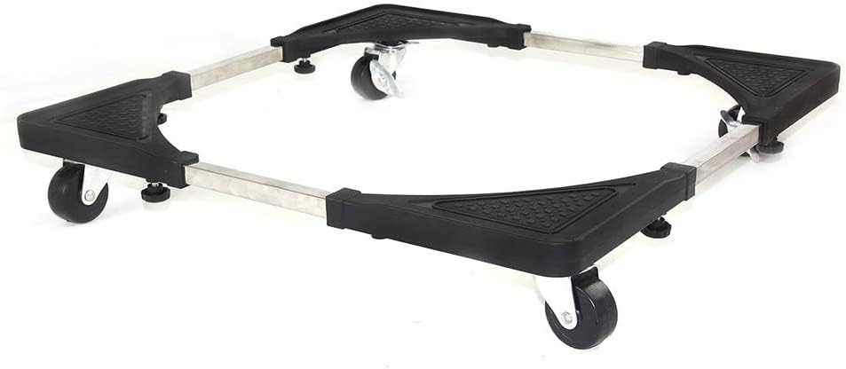 MultiStar™, Movable Adjustable Base with Casters Mobile Case dolly roller for Gas Cylinder, Water Bottles, Cabinet, 4 Wheels Small Furniture Mover Mobile Base, Mini Stand Moving Cart for Small Items.