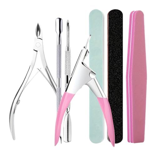 7pcs Practical Nails Care Set Files Cuticle Pusher Trimmer Nial Clippers Kits Comprehensive Tools For Nails Art
