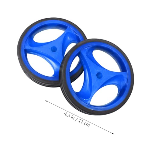 Ruedas de Entrenamiento para Bicicleta con Soporte Ajustable de 12 a 20 Pulgadas, Ruedas Auxiliares Silenciosas y con Luz Intermitente, Color Azul miniatura 2