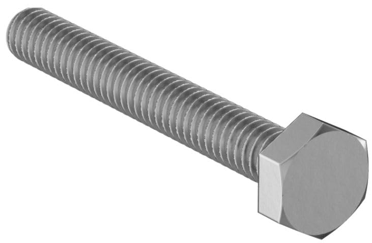 Image of 1 /4-20 x 2 inch inch Hex Head Screw Bolt, Fully Threaded, Stainless Steel 18-8 (20 Pack) HHMS by Fasteners DP