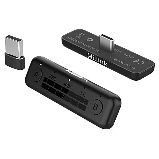 1Mii Mini Bluetooth Adapter for Nintendo Switch/PS5/PC, Bluetooth 5.0 Audio Transmitter, Dual Pairing with Low Latency for Bluetooth Headsets Speakers