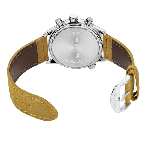 FEICE FK814 New Multi-Functional Men's Watch Square Large Dial Trendy Fashion Digital & Analog Quartz Watch