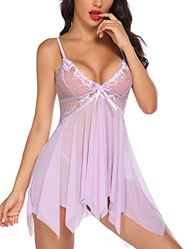 Image of Avidlove Lingerie for Women Lace Babydoll Sleepwear Boudoir Outfits Plus Size Langeray XS-5XL