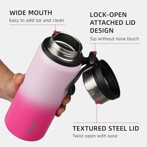 Image of BJPKPK 25oz Insulated Water Bottle, Stainless Steel Bottle with Handle | Vacuum Insulated Bottle with Leak-Proof BPA-Free Design, Keeps Drinks Cold & Hot for Gym, Office, Travel & Daily Use