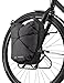 VAUDE Fahrrad Vorderradtasche Aqua Front Light, 2er Set, Ultraleicht, wasserdicht, Made in Germany, Black Uni, Einheitsgröße