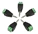 zdyCGTime 3.5mm TS Mono Male to 2 Pin Screw Terminal Female AUX Headphone Balum Converter Adapter (5-Pack)