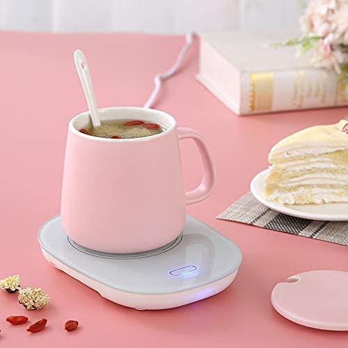 Ubersweet® Imported Creative Coffee Warm Cup Pad with Porta 55 Degree Heating velty Home Thermal Gift Customization