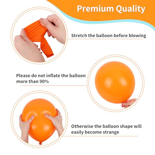 Image of RUBFAC Blue and Orange Balloons Kit, 2026 Graduation Party Balloon for Blue Birthday Decoration Baby Shower Thanksgiving Decoration