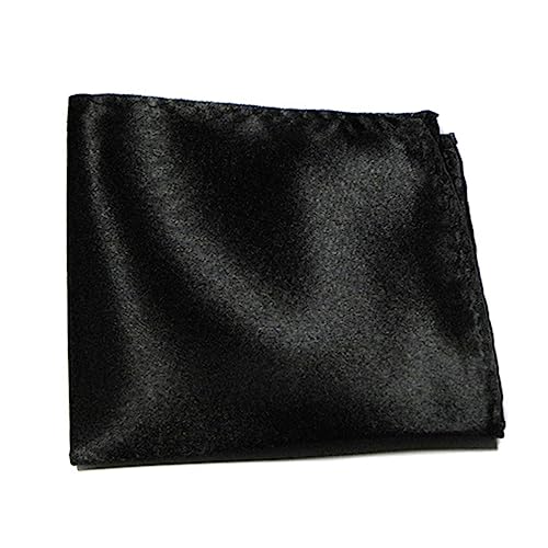 Holibanna 6Pcs Men Suit Pocket Squares Bright Red Wine Red Black White Purple Navy Blue for Weddings and Formal Events Lightweight Stylish Handkerchiefs