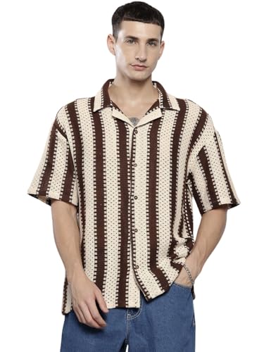 Chemise pour homme crème en M pour éviter la chaleur avec style
