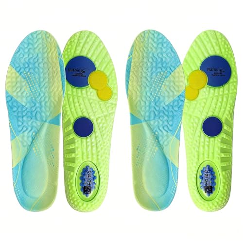 2 Pares Plantillas Zapatos Confort Plantillas Hombre Mujer Antibacterial Antiolor Deportivas Amortiguadoras Con Puntos de Soporte Plantilla Trabajo Estar Pie Mucho Tiempo Plantilla Deporte Uso Diario