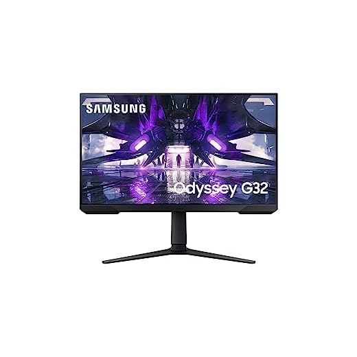 SAMSUNG Monitor Gamer Odyssey 24", FHD, 165Hz, 1ms, com ajuste de altura, HDMI, DP, Freesync, Preto, Série G32