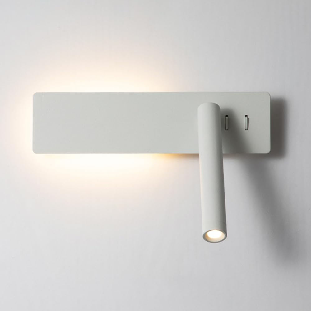 Générique Nowoczesna podświetlana lampa ścienna LED do czytania z aluminiowym regulowanym reflektorem do przedpokoju sypialni lampka nocna salon schody hotel wewnętrzna lampa ścienna