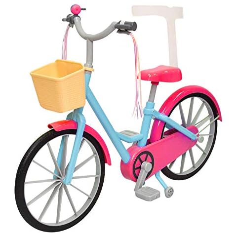 Doll Bicycle with Streamers & Basket Cover
