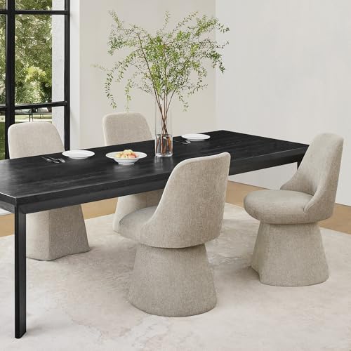 KISLOT Swivel Dining Chairs Set of 4, Upholstered Mid...