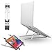Produktbild Laptop Ständer, 7 Stufe Höhenverstellbar Faltbar Laptopständer Tragbarer Faltbar Aluminium Laptop Stand für Mac MacBook Air Pro, Tablet iPad, Lenovo, Dell, HP, Huawei, Phones von 10 bis zu 15.6 Zoll