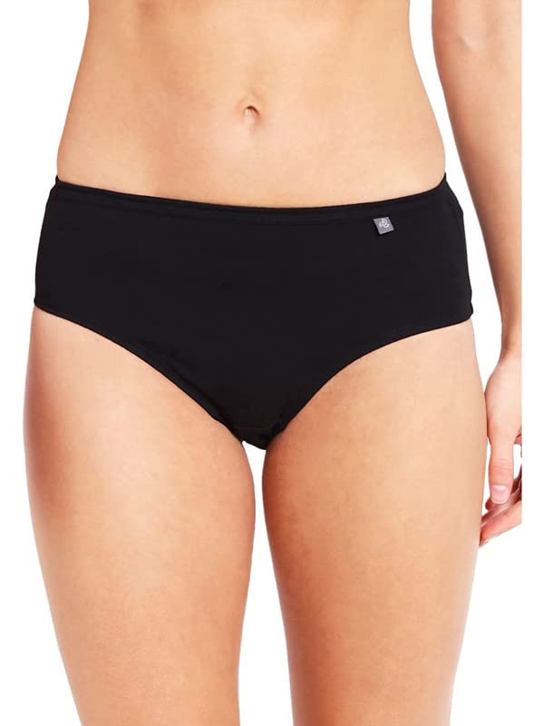 Image of Jockey Women's Cotton Hipsters (Pack of 3) (1406-dark Black, M)