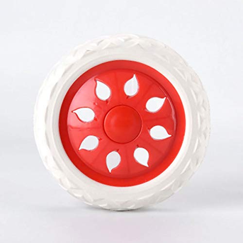 tooloflife Set of 2 Blue Plastic Trolley Wheels with Foam Core - Image 3
