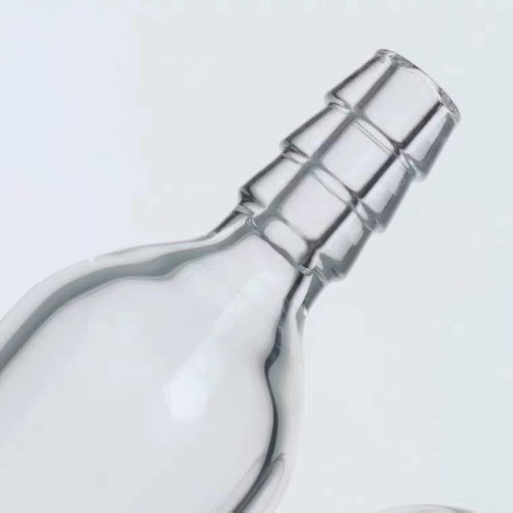 Distribuidor de gas al vacío de doble colector de vidrio de laboratorio de con llave de paso de vidrio sólido de 4 puertos