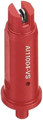 TeeJet AI11004-VS Air Induction Visiflo Flat Spray Nozzle - 110Â° - 0.4 GPM - Red (Pack of 12)
