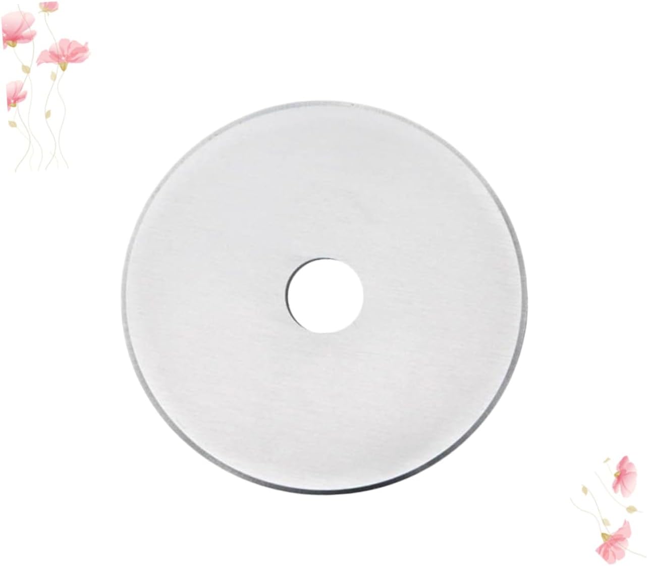 Artibetter Rotary Cutter Replacement Blades Silver Circular Cutting Blades with Storage Case for Precision Cutting of Fabric Leather Paper and Crafts Easy Install Design