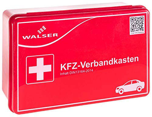 Preisvergleich Produktbild Walser 44263 KFZ Verbandskasten rot nach DIN 13164