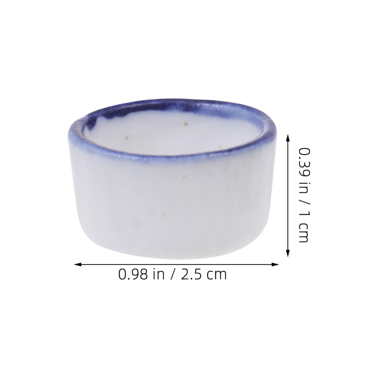 INOOMP 12pcs Mini Ceramic Tarantula Water Bowl Dish for Feeding Compact Design Easy to Clean for Tarantulas and Tiny Reptiles