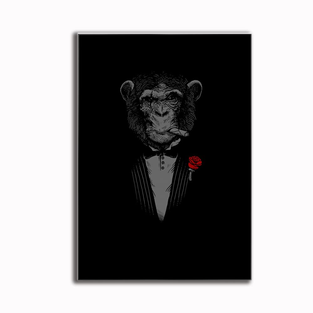 Abstrait chat singe chien panda toile 90x140 cm sans cadre pour salon