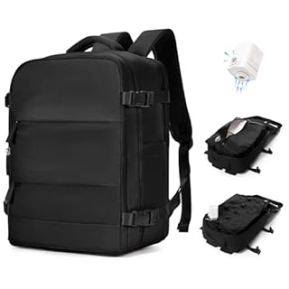 BJLFS Zaino Ryanair 40x30x20 Sottovuoto con pompa Zaino da Viaggio aereo Cabina 40x30x20 Impermeabile Bagaglio a Mano Wizzair Sottovuoto Borse da Cabina per Easyjet 45x36x20 Zaino Airback Donna