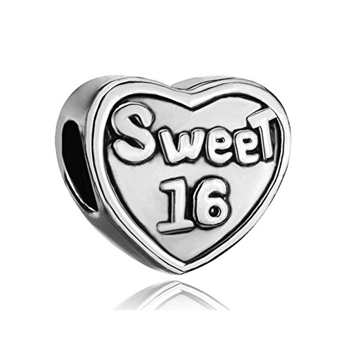 Dijes de corazón para 16 cumpleaños el accesorio compatible que buscas