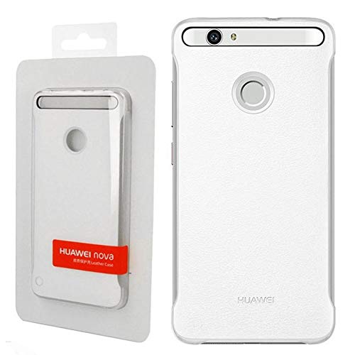 Huawei Nova Leather Custodia, Bianco