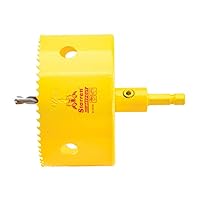 Vista 24 de Starrett HSS BI-Metal, Sierra perforadora de corte profundo con eje, 3/4 pulg - 19 mm diámetro