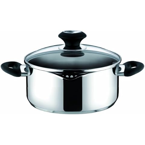 Tescoma Presto - Cazo con Pico vertedor, Asas y Tapa Cover