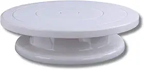 Bailarina Giratória 360° Para Bolo Suporte com Superfície Antiderrapante Prato Boleira Decoração Confeitar 28cm