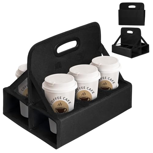 BOHEMIABY 6-Cup Drink Carrier, Portable Beverage Caddy...