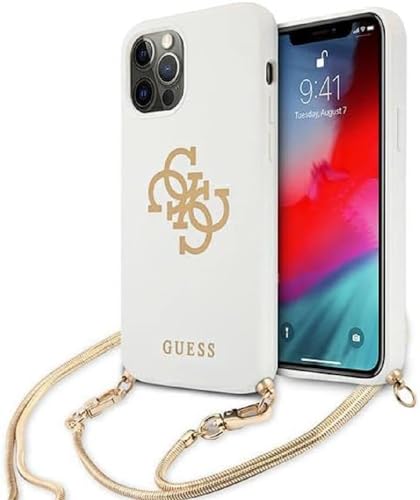 GUESS GUHCP12MLSC4GWH Hülle für iPhone 12/12 Pro 6,1' Weiß hardcase 4G...
